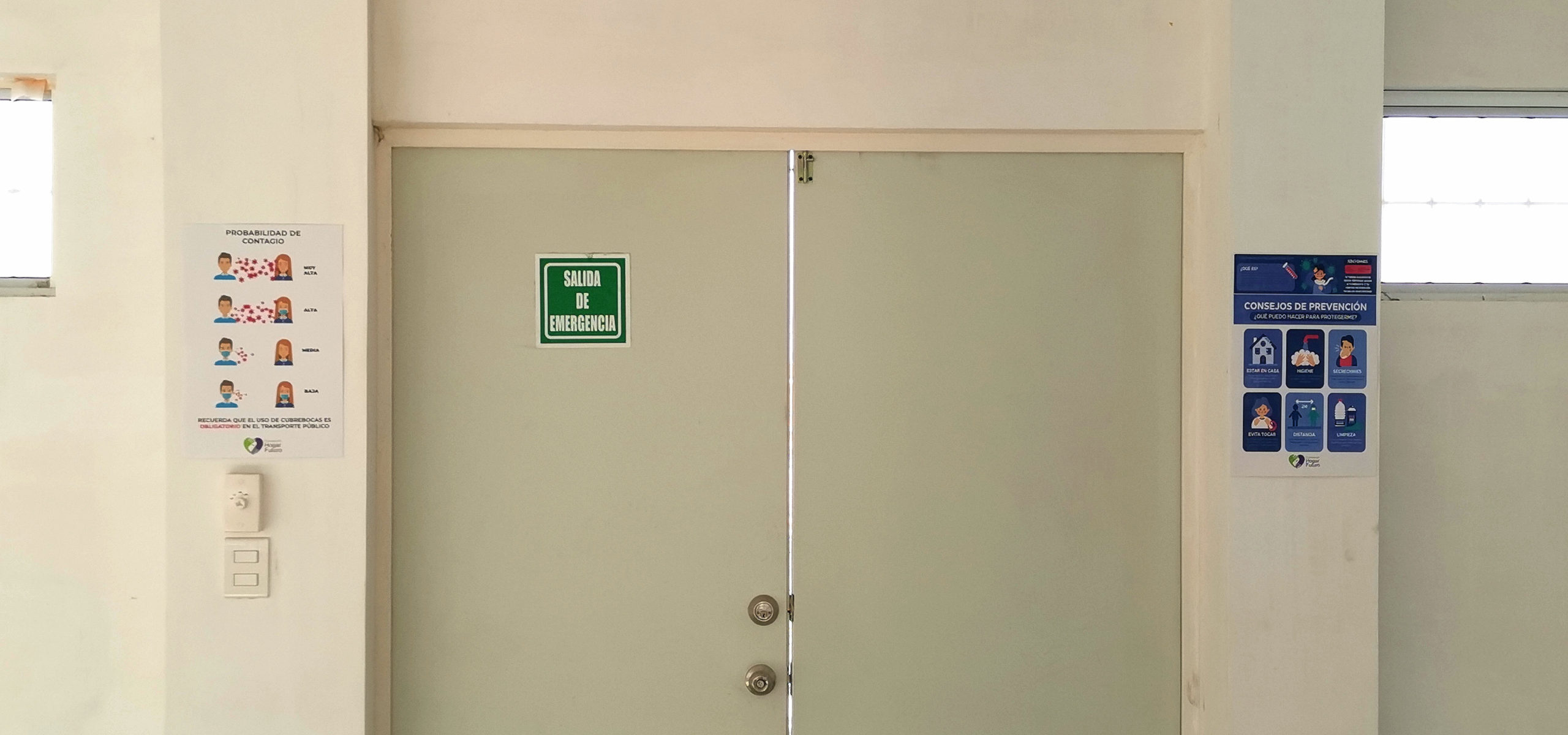 Colocan señalización por COVID en Centros Comunitarios